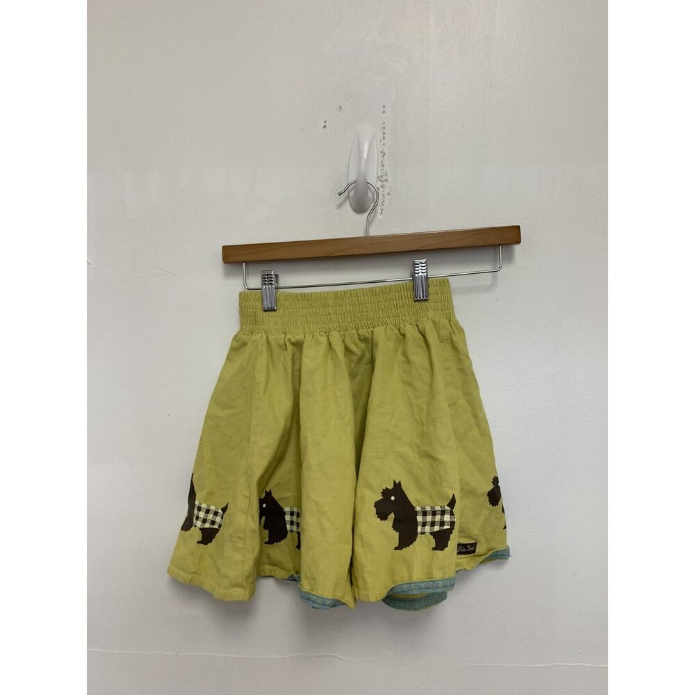 Matilda Jane Scotty Skirt Girls You & Me Yellow Dog Skirt Size 8